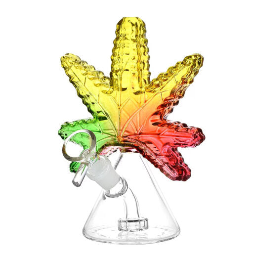 6.5" 420 LEAF GLASS WATER PIPE