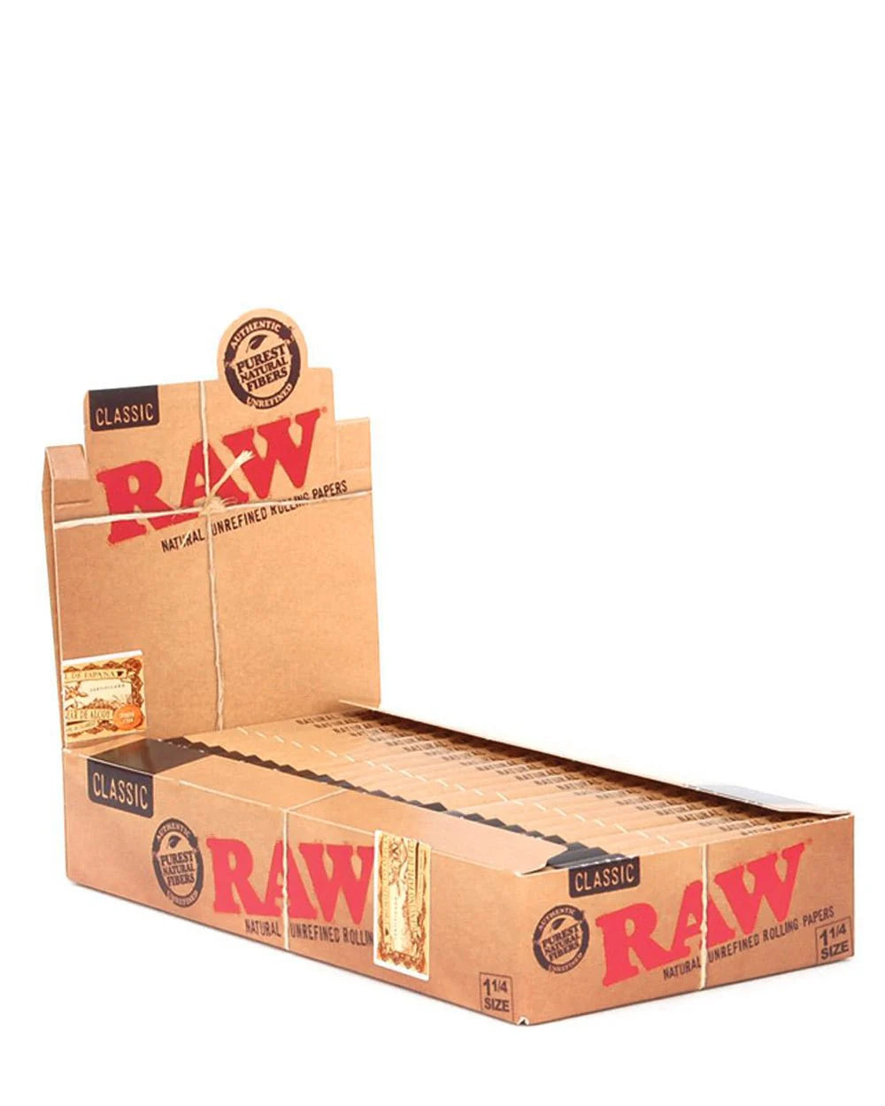 RAW CLASSIC ROLLING PAPERS 1 1/4 SIZE 24 Count