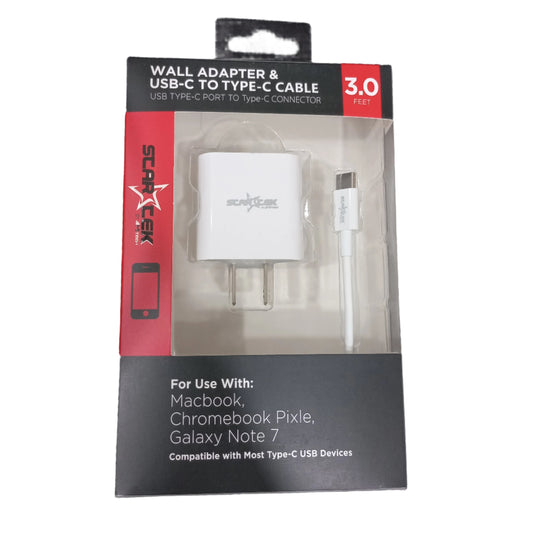 STARTEK WALL ADAPTER & USB-C TO TYPE-C CABLE