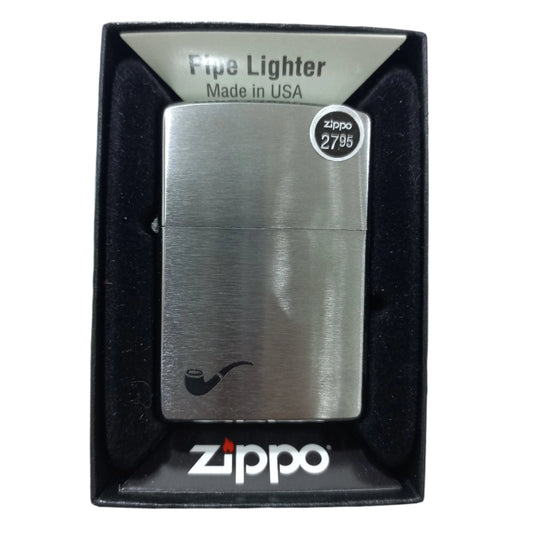 ZIPPO LIGHTER BRUSHED CHROME DESIGN