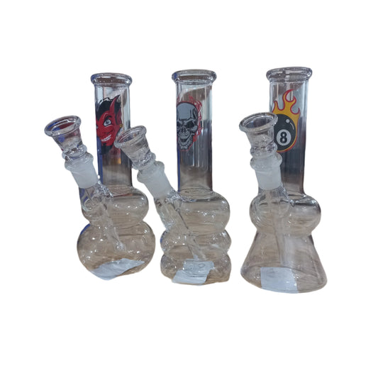 6" ROUND BASE GLASS BONGS