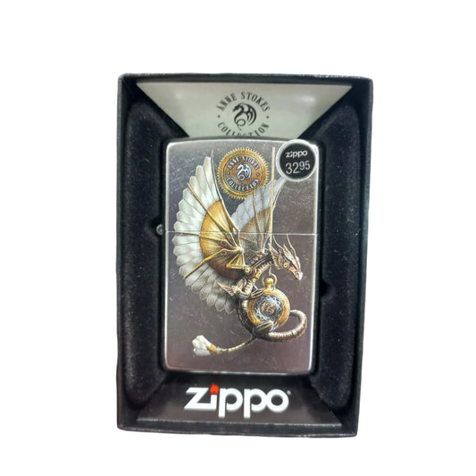 ZIPPO LIGHTER ANNE STOKES STEAM PUNK DRAGON DESIGN