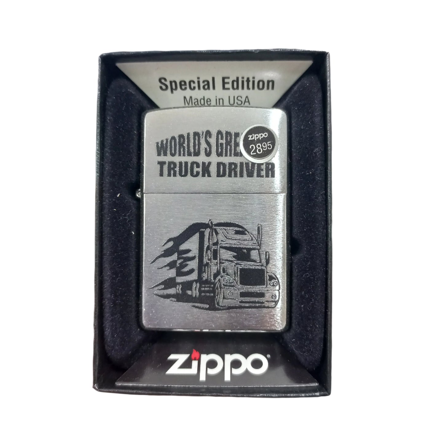 ZIPPO LIGHTER WORLD'S GREATES TRUCK DRIVER DESIGN