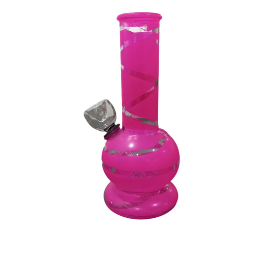 6"MINI GLASS FROSTED DESIGN WATER PIPE