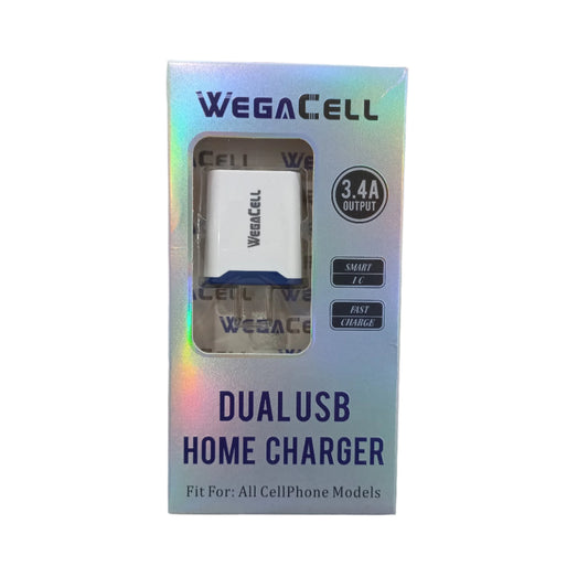 WEGACELL DUAL USB HOME CHARGER