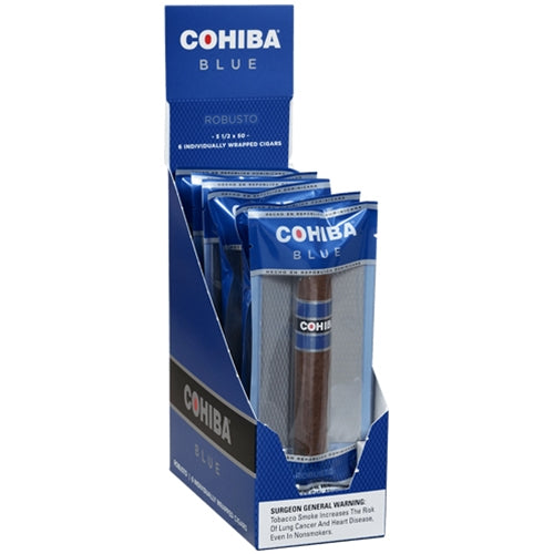 COHIBA BLUE ROBUSTO INDIVIDUALLY WRAPPED CIGARS