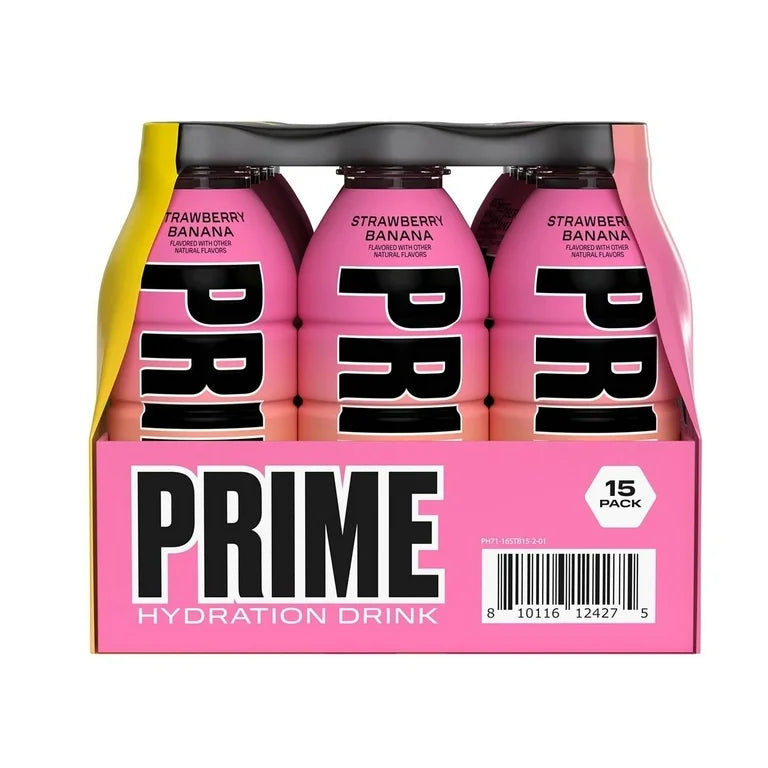 PRIME ENERGY DRINK STRAWBERRY BANANA 15PK