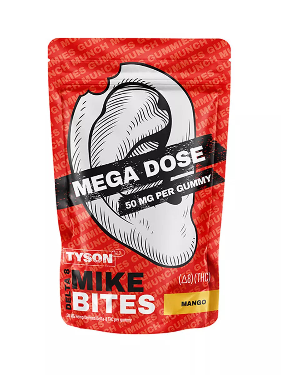 TYSON MIKE BITES MEGA DOSE - 1000mg DELTA 8 GUMMIES