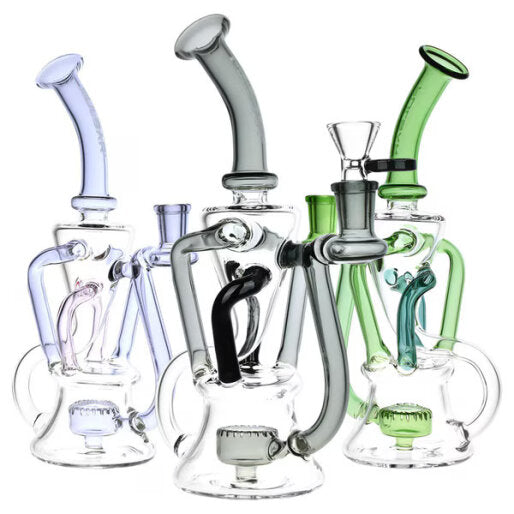 9" PULSAR 4-TUBE RECYCLER WATER PIPE