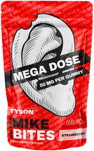 TYSON MIKE BITES MEGA DOSE - 1000mg DELTA 8 GUMMIES